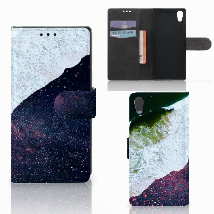 Sony Xperia XA1 Book Case Sea in Space