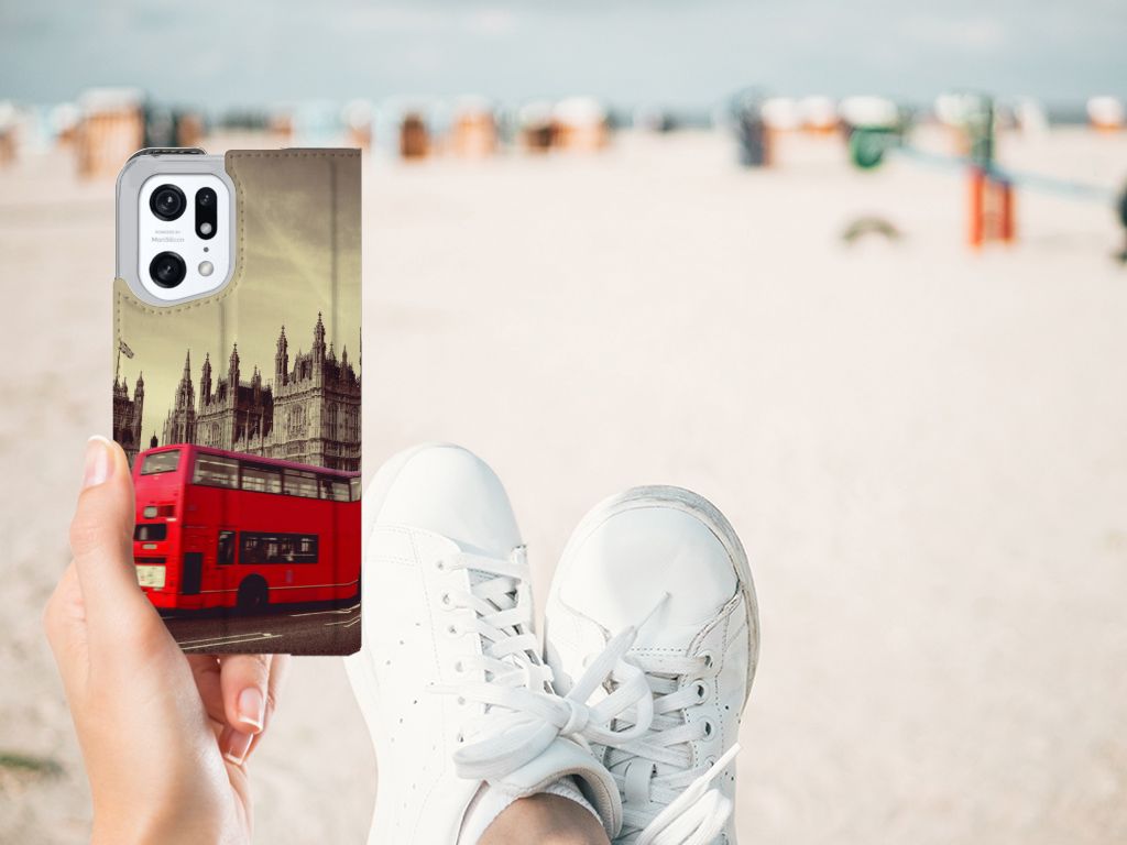 OPPO Find X5 Pro Book Cover Londen - B2C Telecom
