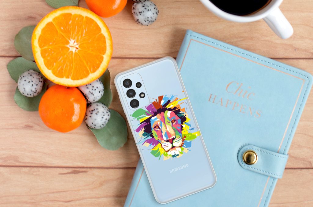 Samsung Galaxy A13 4G Telefoonhoesje met Naam Lion Color B2C Telecom