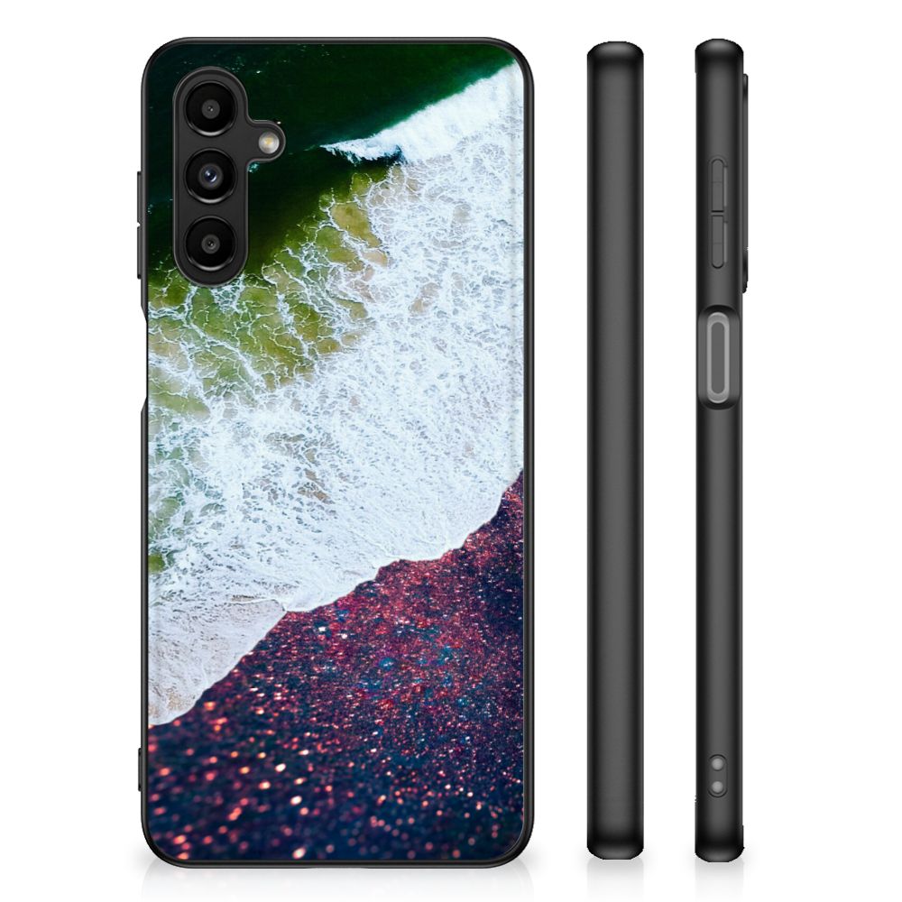 Samsung Galaxy A14 5G Backcover Sea in Space met abstract design van oceaan en zandstrand.