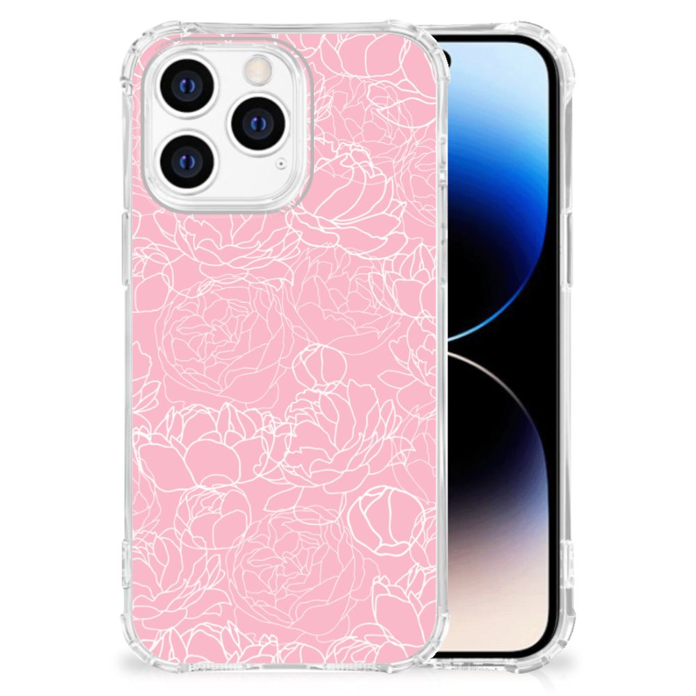 iPhone 14 Pro Case White Flowers B2C Telecom