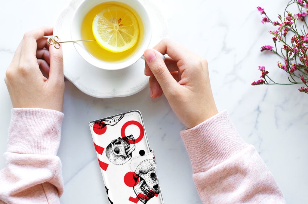 Telefoonhoesje met Naam Xiaomi Redmi 7A Skull Red