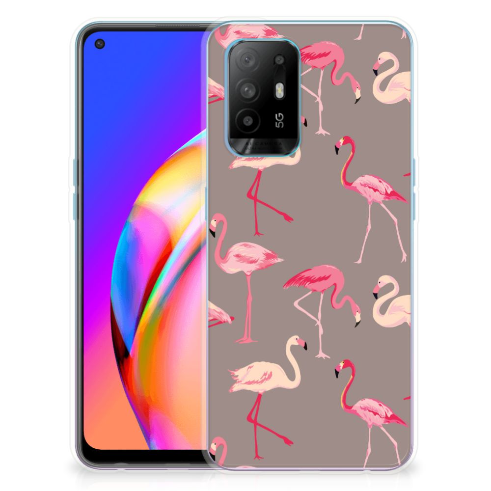 OPPO A94 5G | Reno5 Z TPU Hoesje Flamingo B2C Telecom