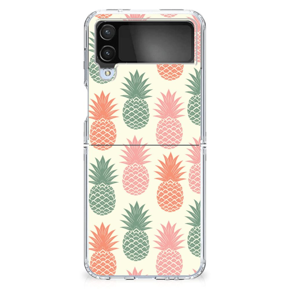 Samsung Galaxy Z Flip 4 Siliconen Case Ananas