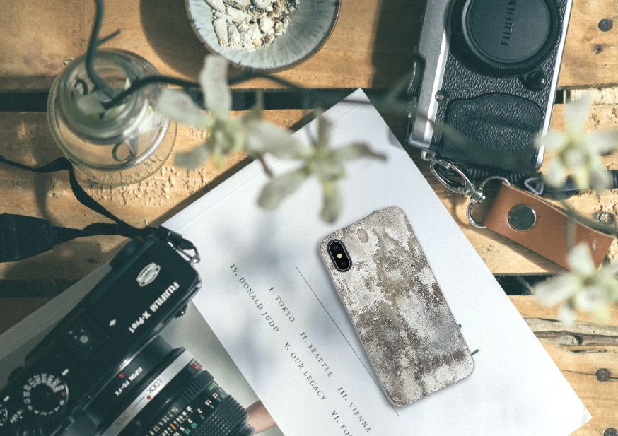 Apple iPhone X | Xs TPU Siliconen Hoesje Beton Print