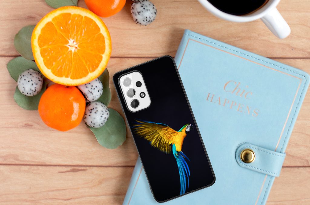 Samsung Galaxy A73 Dierenprint Telefoonhoesje Papegaai B2C Telecom