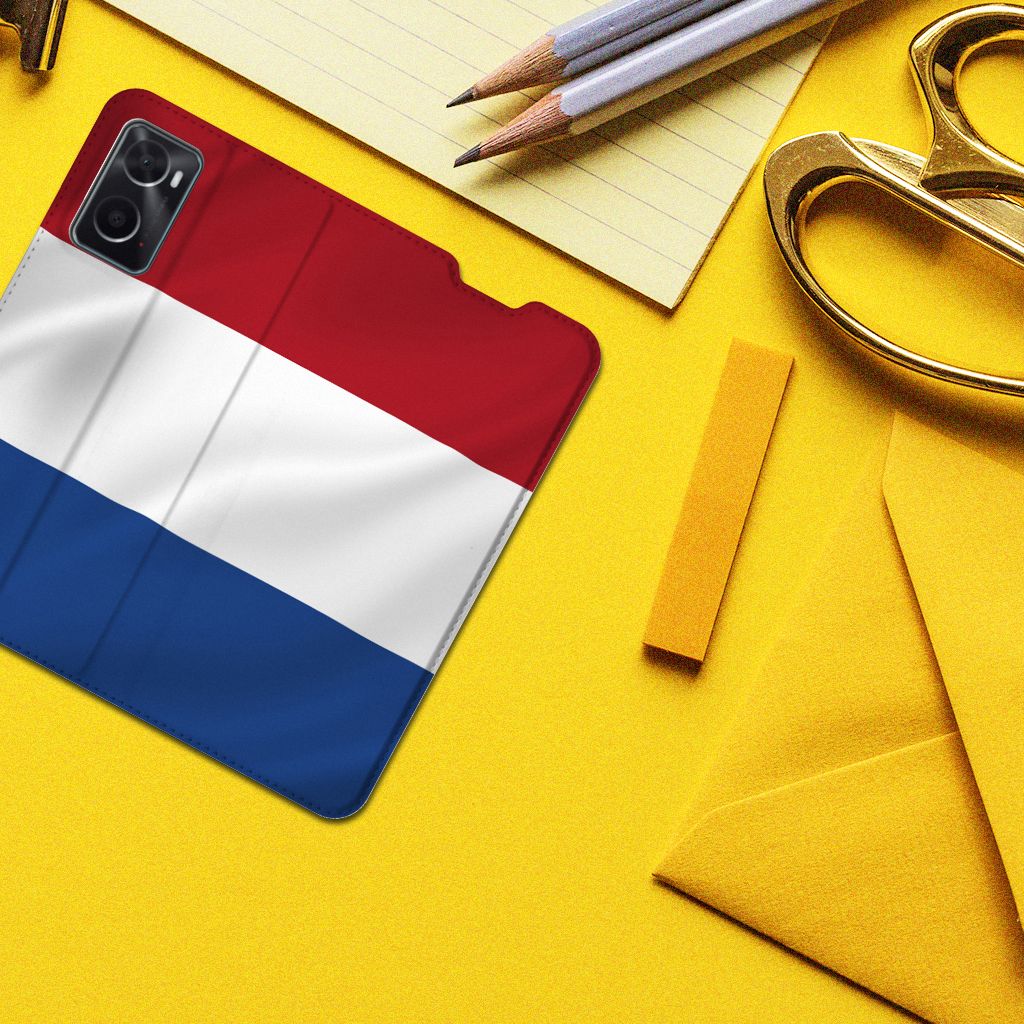 OPPO A96 | A76 Standcase Nederlandse Vlag - B2C Telecom