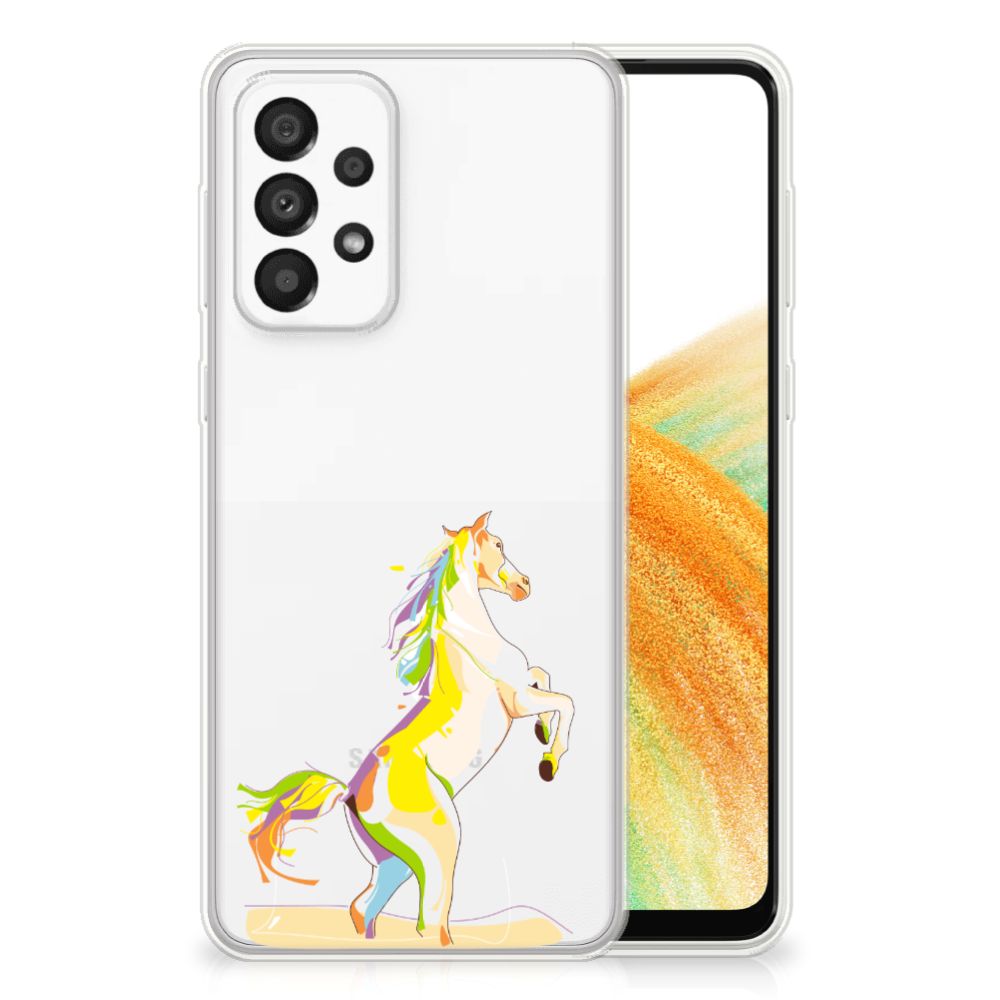 Samsung Galaxy A33 5G Telefoonhoesje met Naam Horse Color B2C Telecom