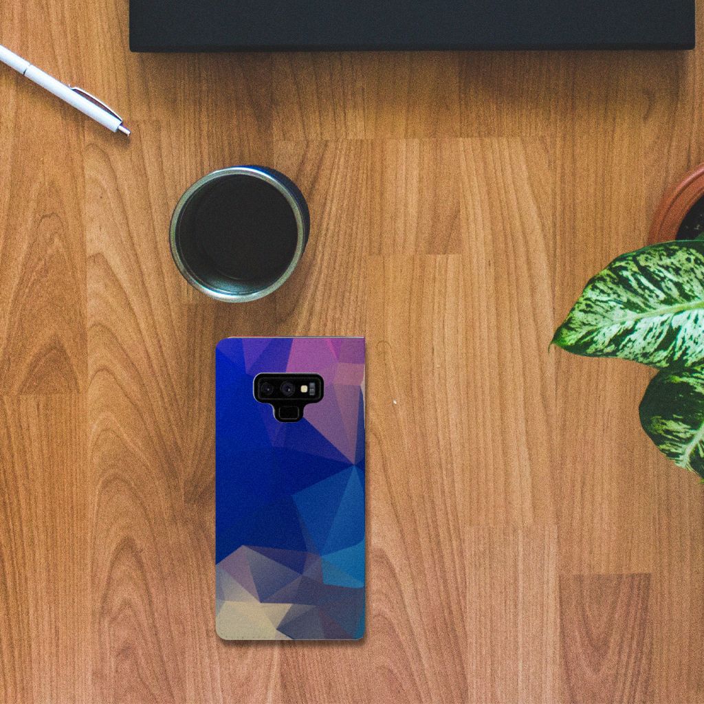 Samsung Galaxy Note 9 Stand Case Polygon Dark