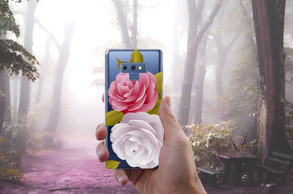 Samsung Galaxy Note 9 TPU Case Roses
