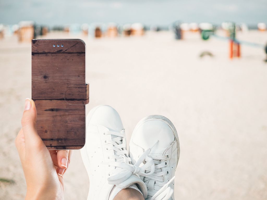Samsung Galaxy S9 Book Style Case Old Wood