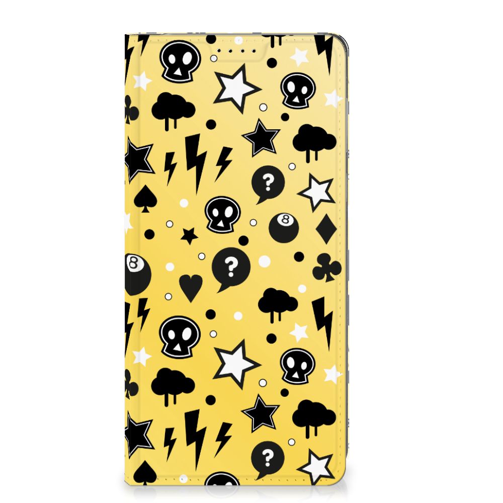 Mobiel BookCase Motorola Edge 40 Neo Punk Geel