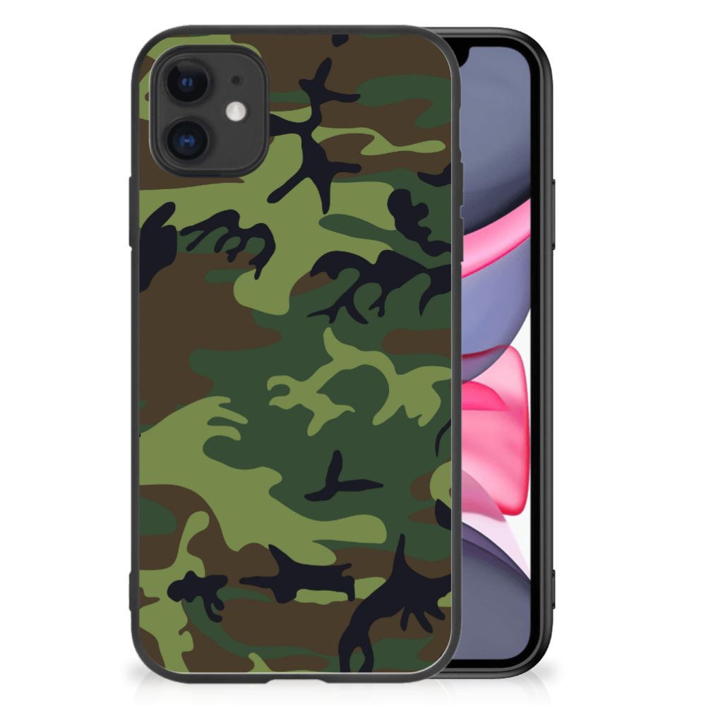 iPhone 11 Back Case Army Dark