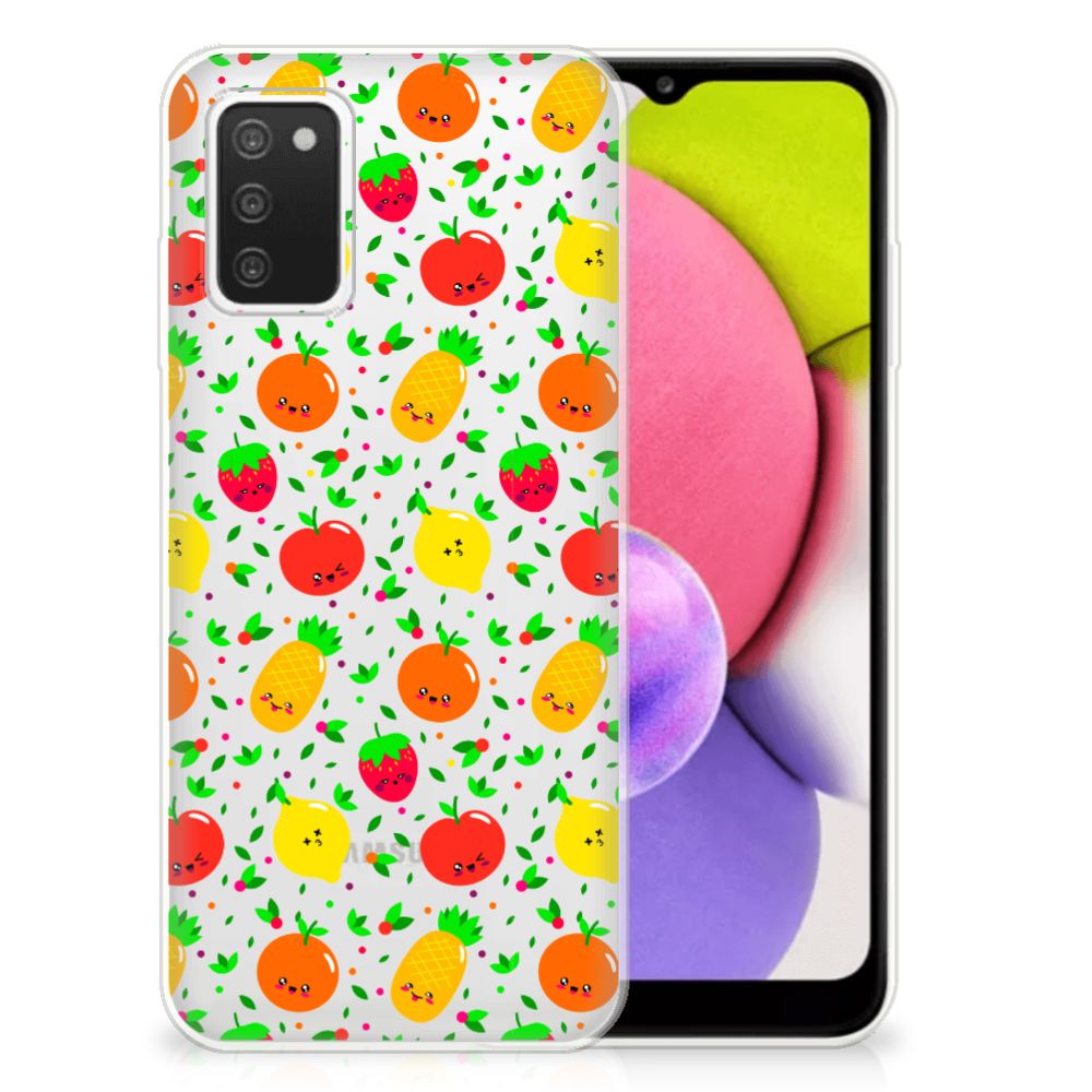 Samsung Galaxy A03S Siliconen Case Fruits