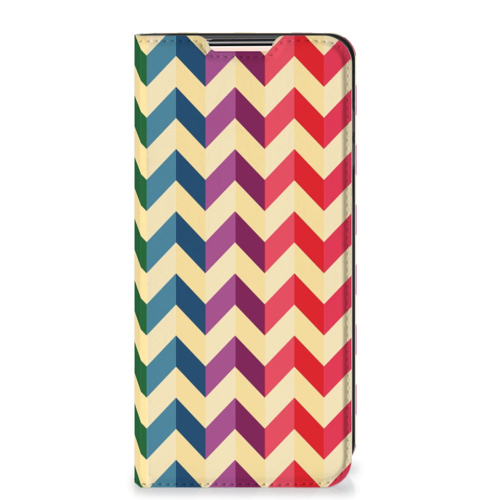 Xiaomi Redmi Note 10/10T 5G | Poco M3 Pro Hoesje met Magneet Zigzag Multi Color - B2C Telecom