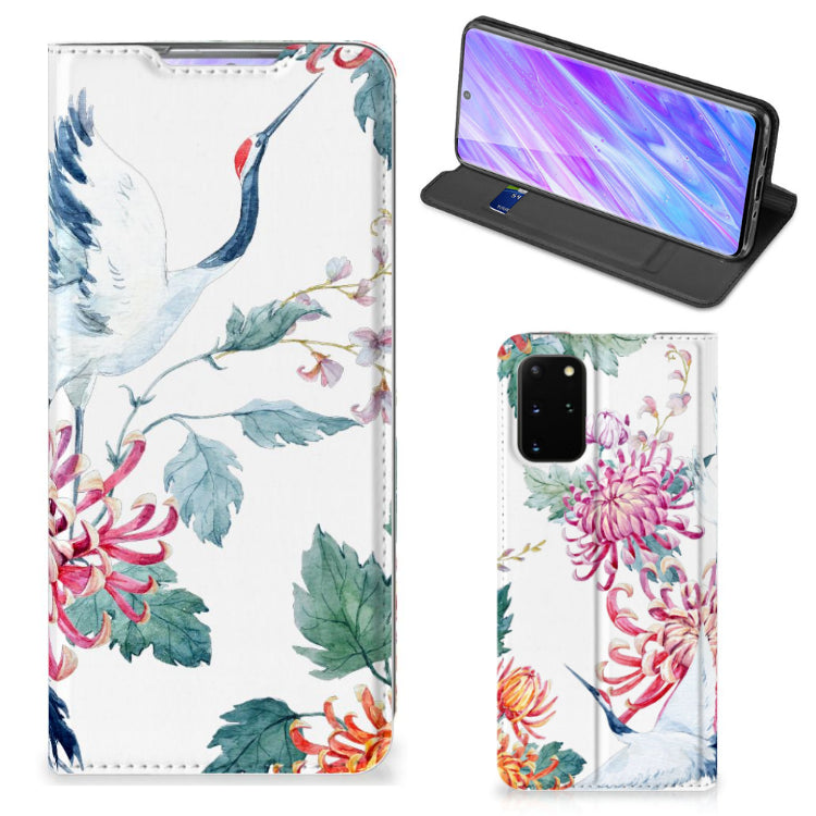 Samsung Galaxy S20 Plus Hoesje maken Bird Flowers