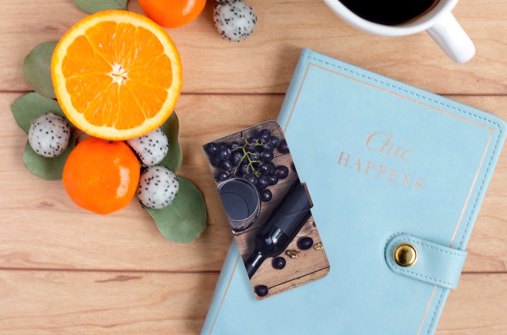 Motorola Moto G60 Book Cover Wijn