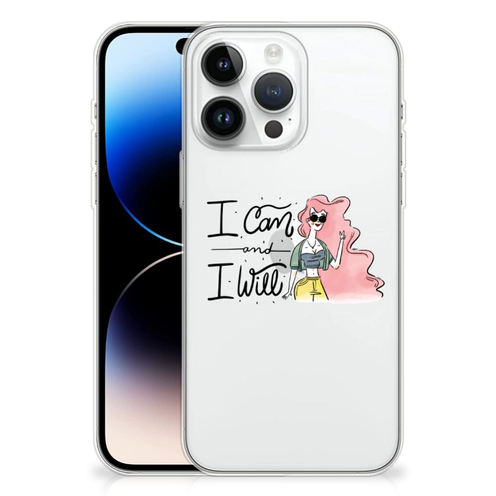 iPhone 14 Pro Max Telefoonhoesje met Naam i Can