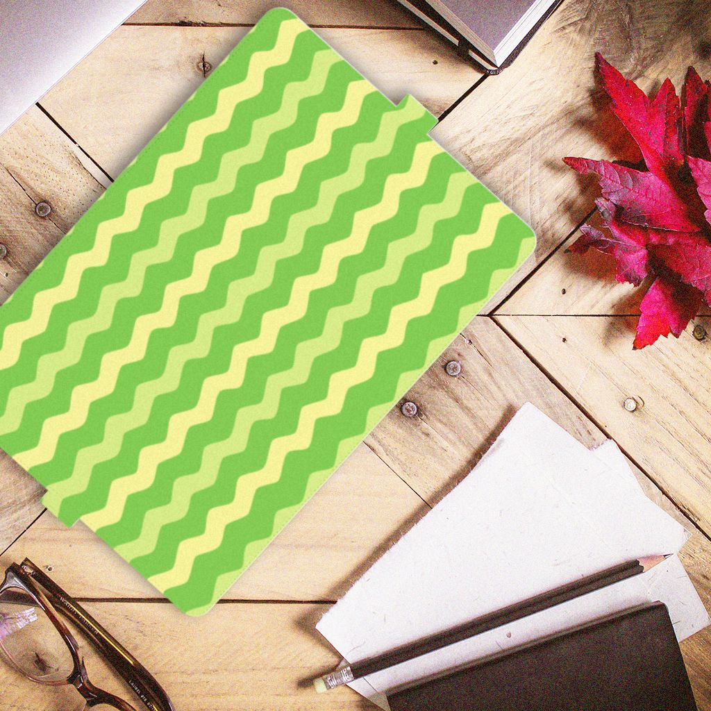 Lenovo Tab E10 Tablet Hoes Waves Green
