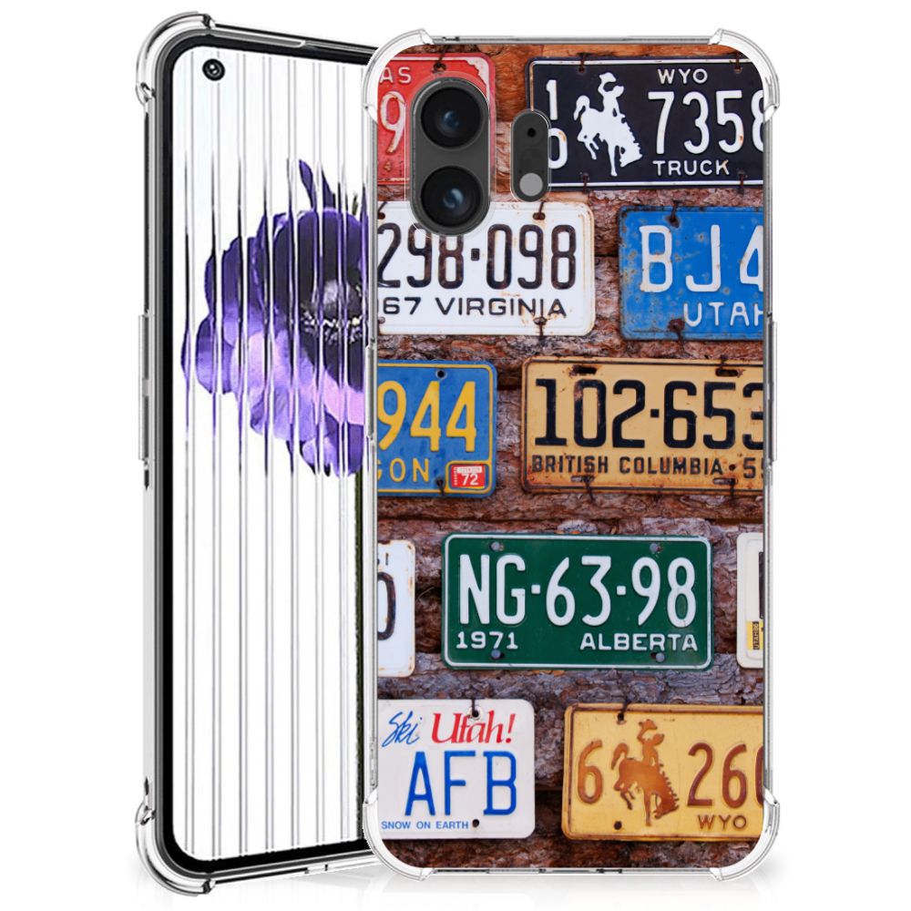 Nothing Phone (2) Anti-shock Hoesje met foto Kentekenplaten B2C Telecom