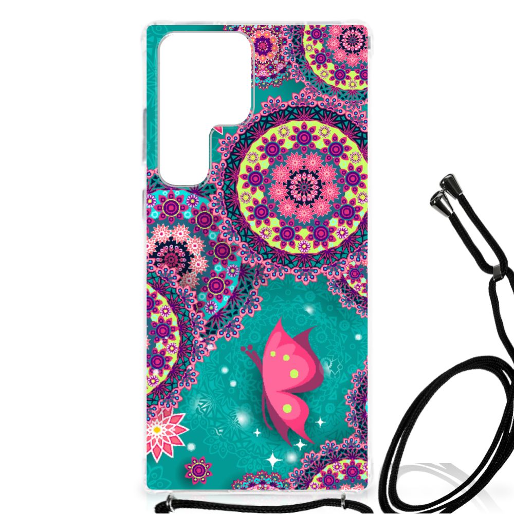 Samsung Galaxy S23 Ultra Back Cover Cirkels en Vlinders B2C Telecom