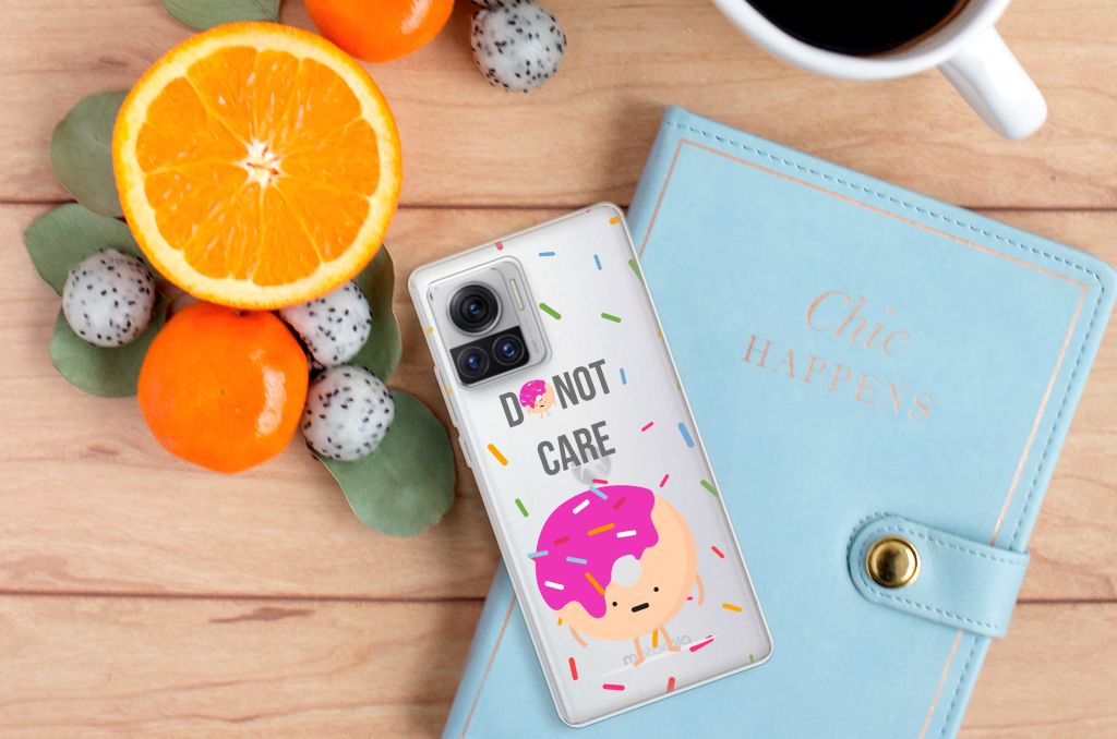 Motorola Moto X30 Pro Siliconen Case Donut Roze