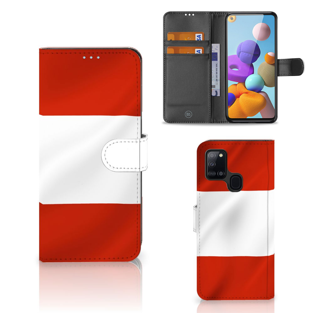 Samsung Galaxy A21s Bookstyle Case Oostenrijk