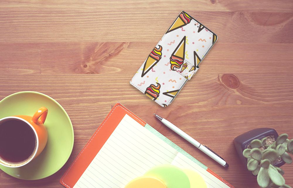 Xiaomi Mi Note 10 Lite Book Cover Icecream