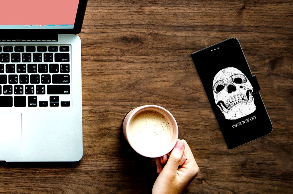Telefoonhoesje met Naam Xiaomi Mi 10T Lite Skull Eyes
