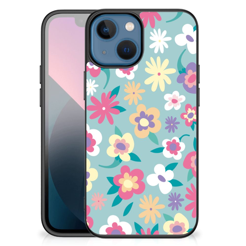 Apple iPhone 13 mini Bloemen Hoesje Flower Power