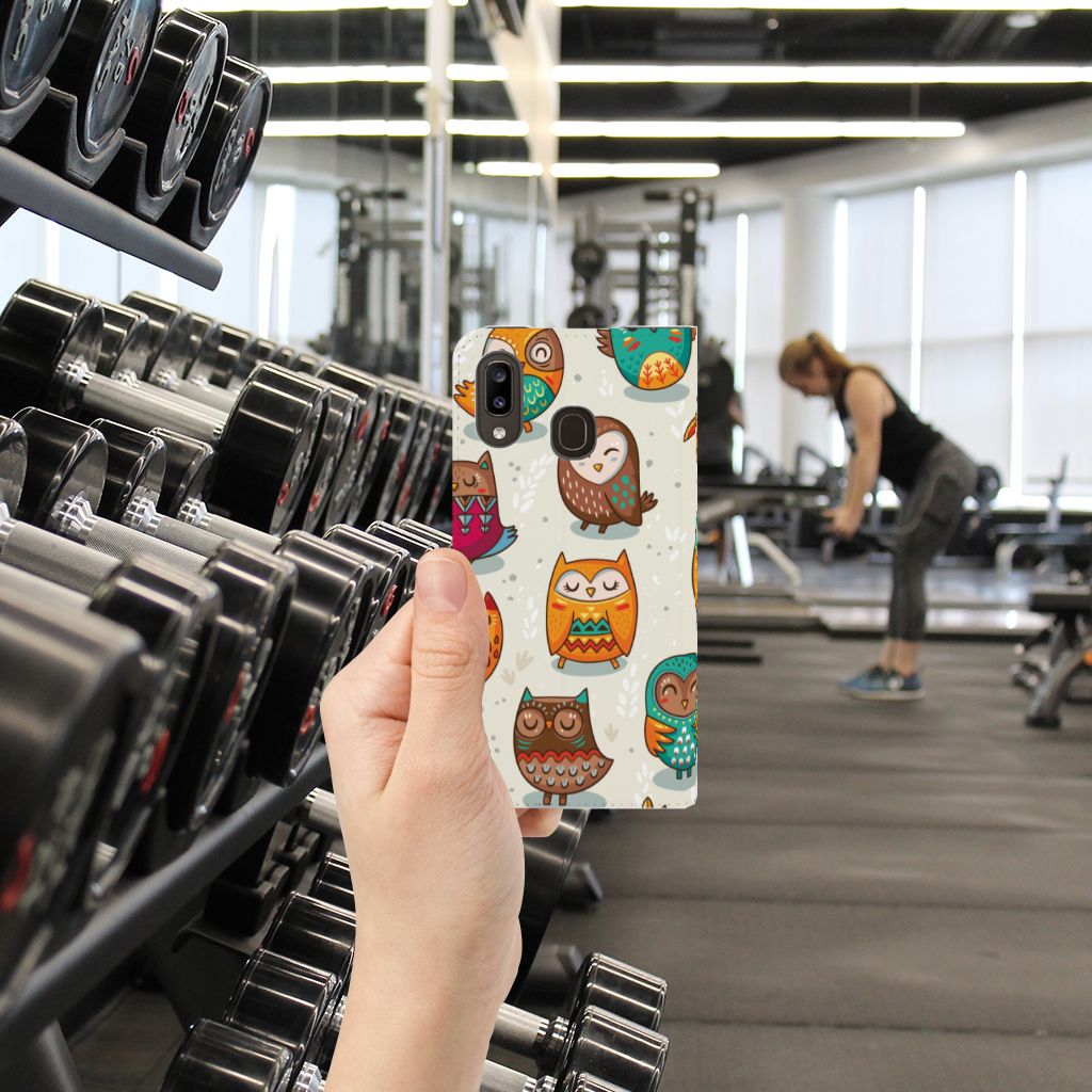 Samsung Galaxy A30 Hoesje maken Vrolijke Uilen