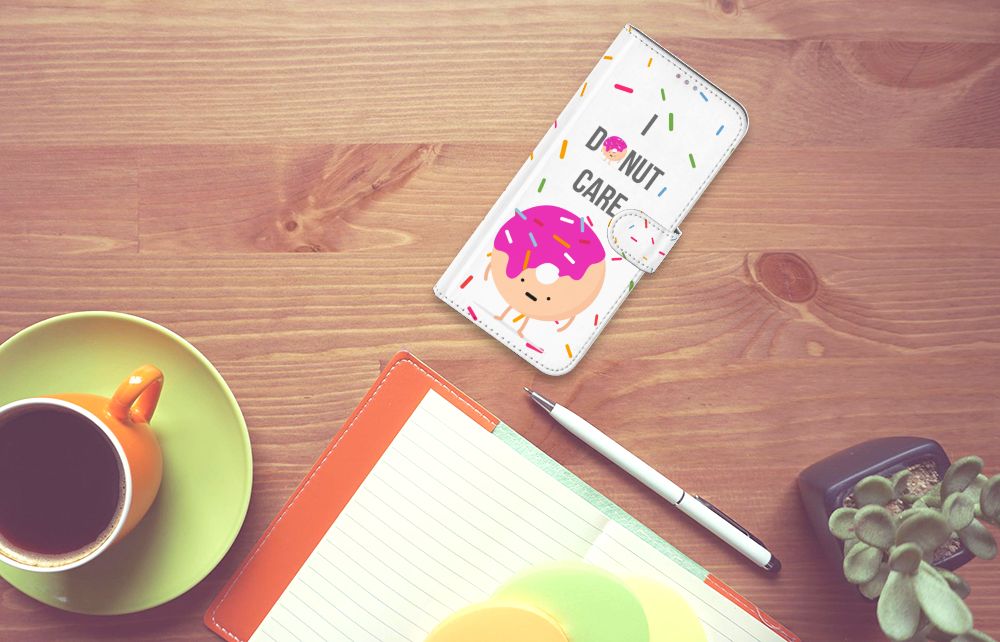 Motorola Moto G60s Book Cover Donut Roze