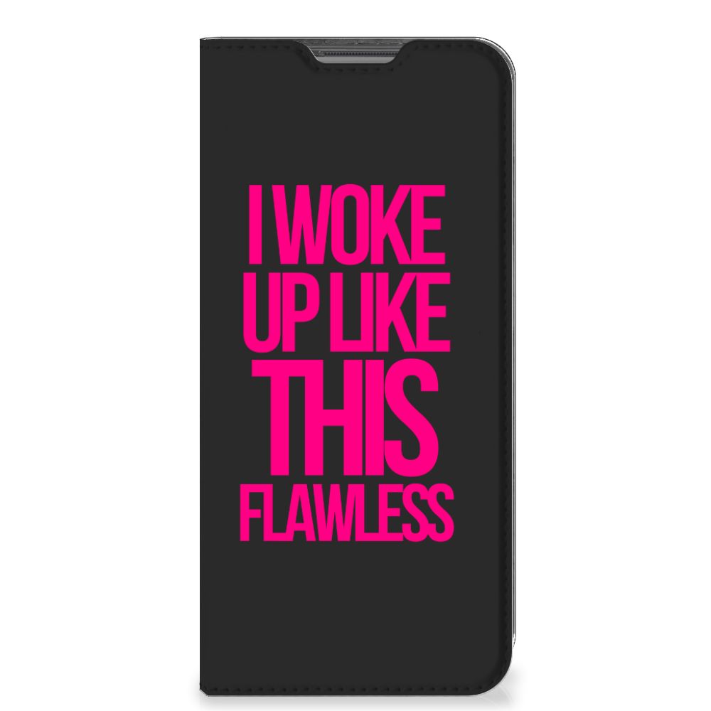 OPPO A96 | A76 Hoesje met tekst Woke Up - Origineel Cadeau Zelf Maken - B2C Telecom