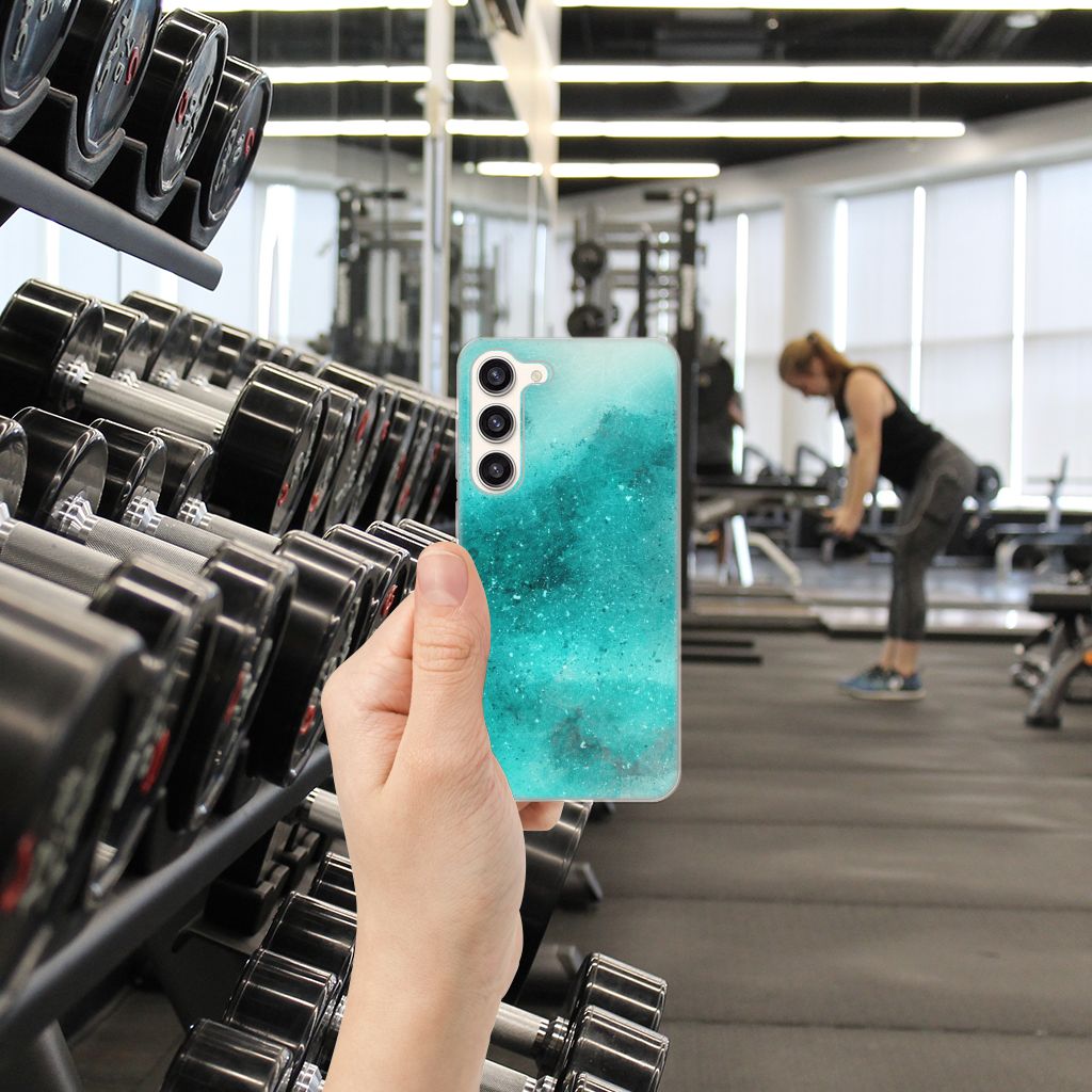 Hoesje maken Samsung Galaxy S23 Plus Painting Blue B2C Telecom