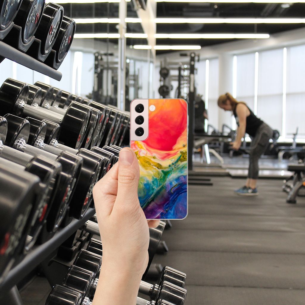 Hoesje maken Samsung Galaxy S22 Watercolor Dark B2C Telecom