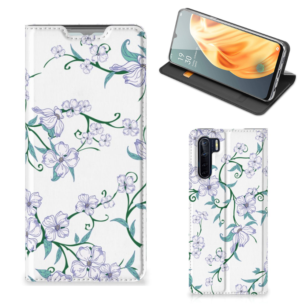 OPPO Reno3 | A91 Uniek Smart Cover Blossom White - B2C Telecom