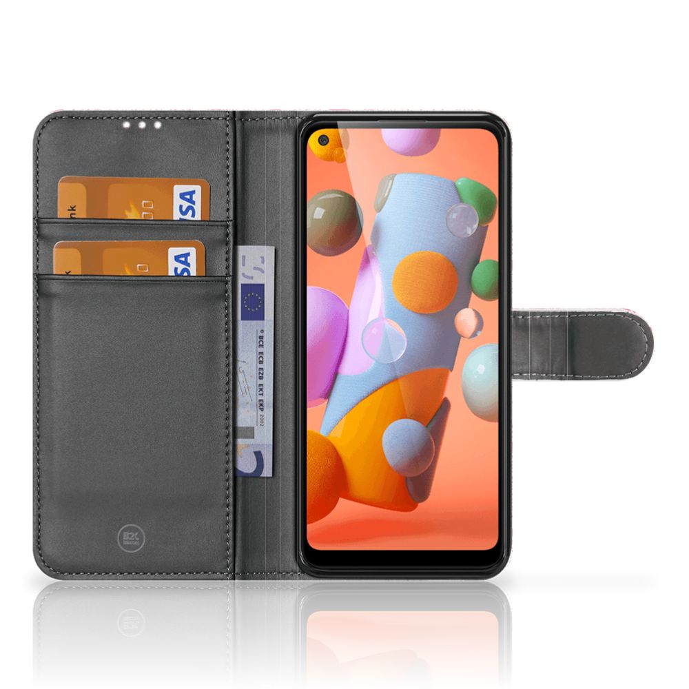 Samsung Galaxy M11 | A11 Hoesje Pink Flowers
