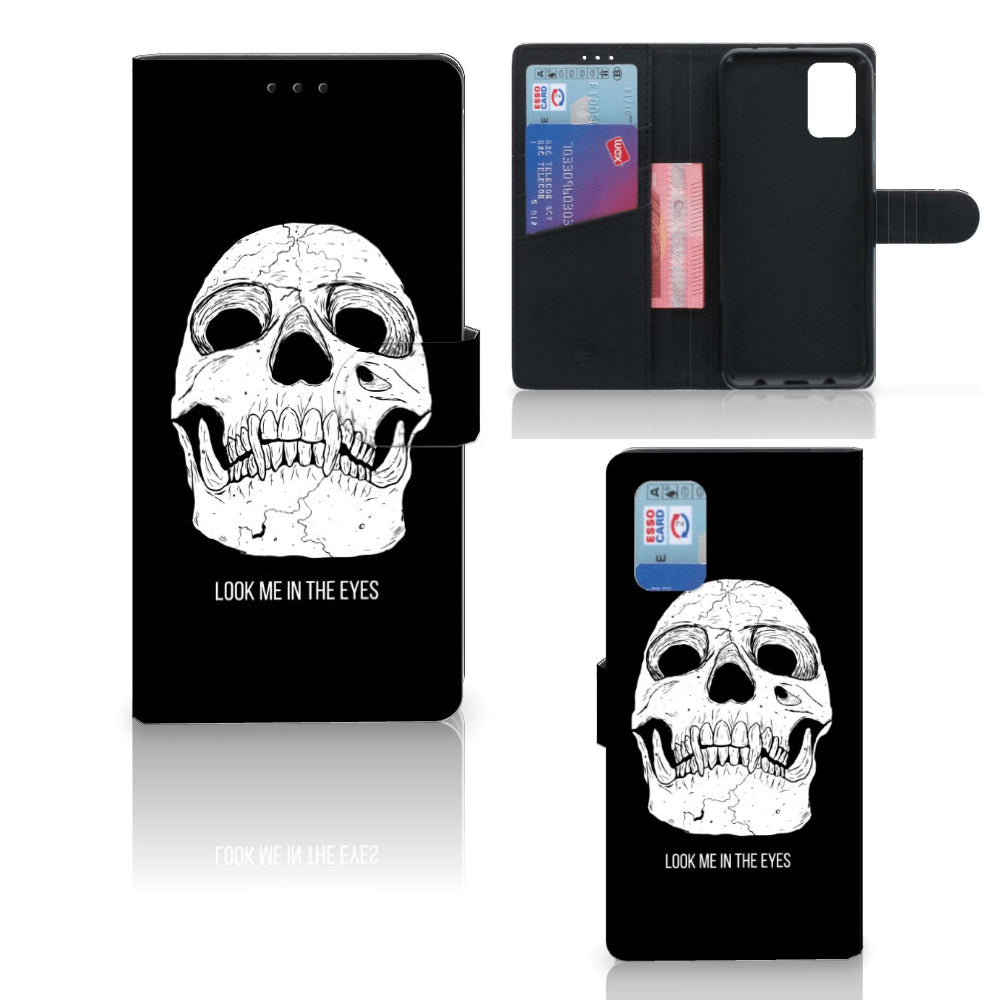 Telefoonhoesje met Naam Samsung Galaxy A02s | M02s Skull Eyes