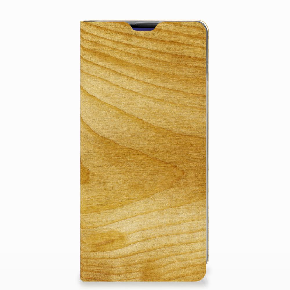 Samsung Galaxy S10 Plus Book Wallet Case Licht Hout