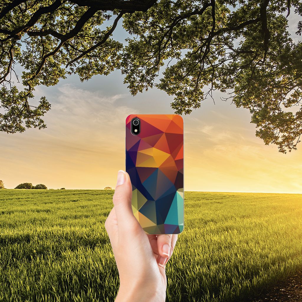 Xiaomi Redmi 7A TPU Hoesje Polygon Color