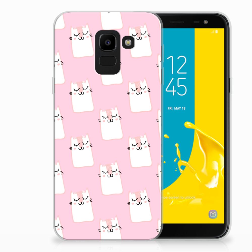 Samsung Galaxy J6 2018 TPU Hoesje Sleeping Cats