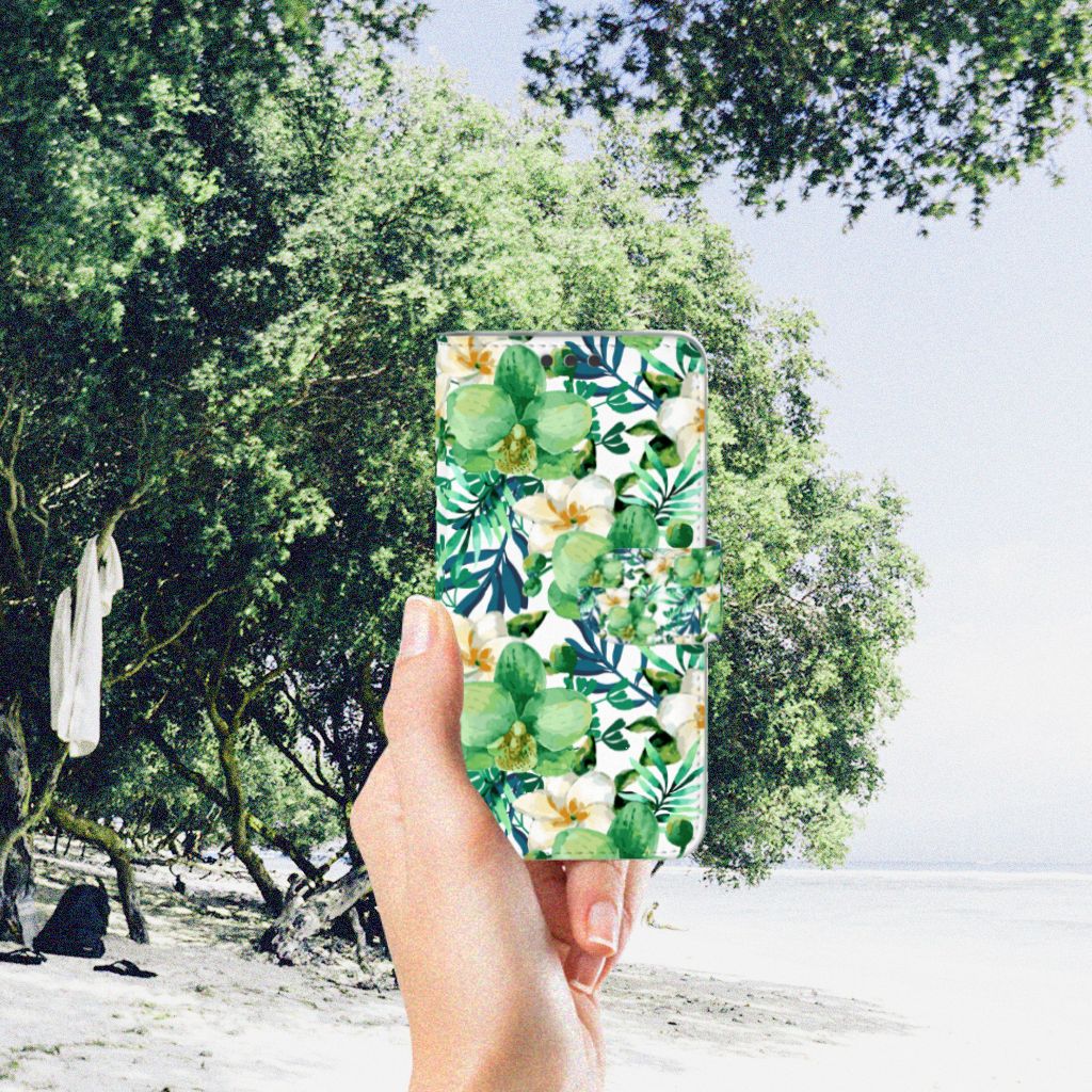 Microsoft Lumia 650 Hoesje Orchidee Groen
