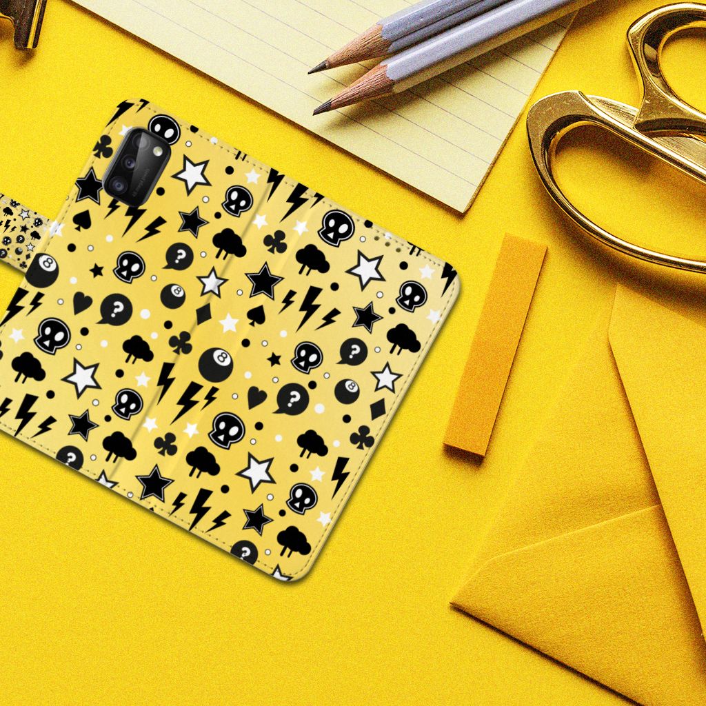 Telefoonhoesje met Naam Samsung Galaxy A41 Punk Geel