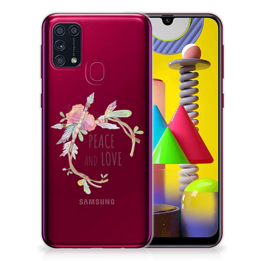 Samsung Galaxy M31 Telefoonhoesje met Naam Boho Text B2C Telecom