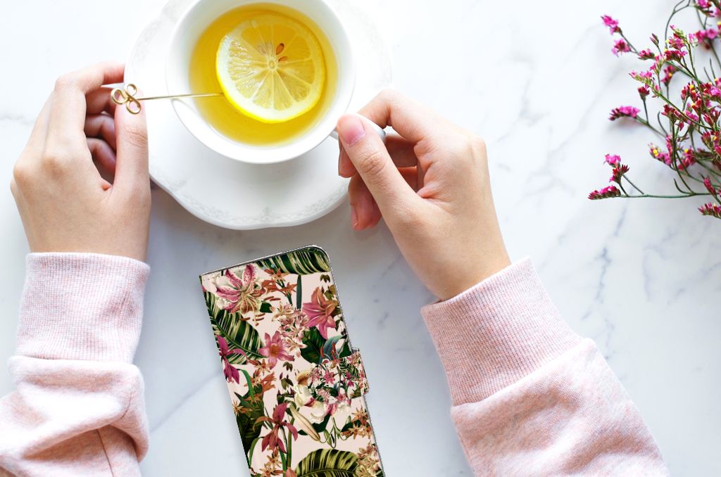 OPPO Reno4 Z Hoesje Flowers