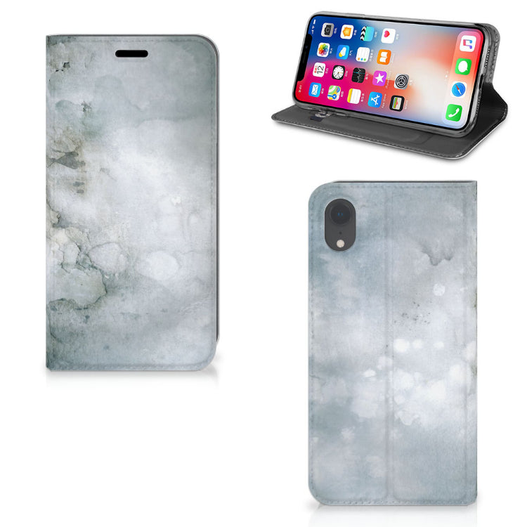 Bookcase Apple iPhone Xr Painting Grey