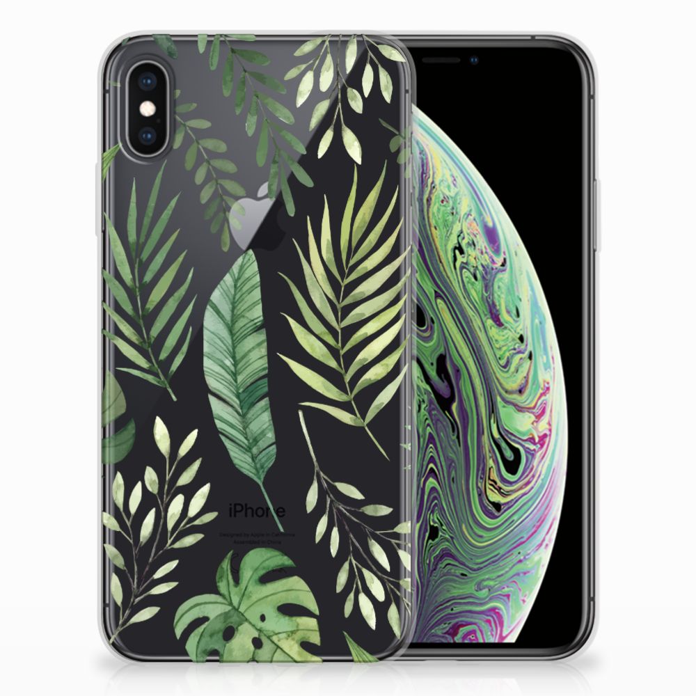 Apple iPhone Xs Max TPU Case Leaves