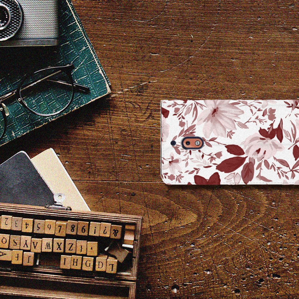 Bookcase Nokia 2.1 2018 Watercolor Flowers
