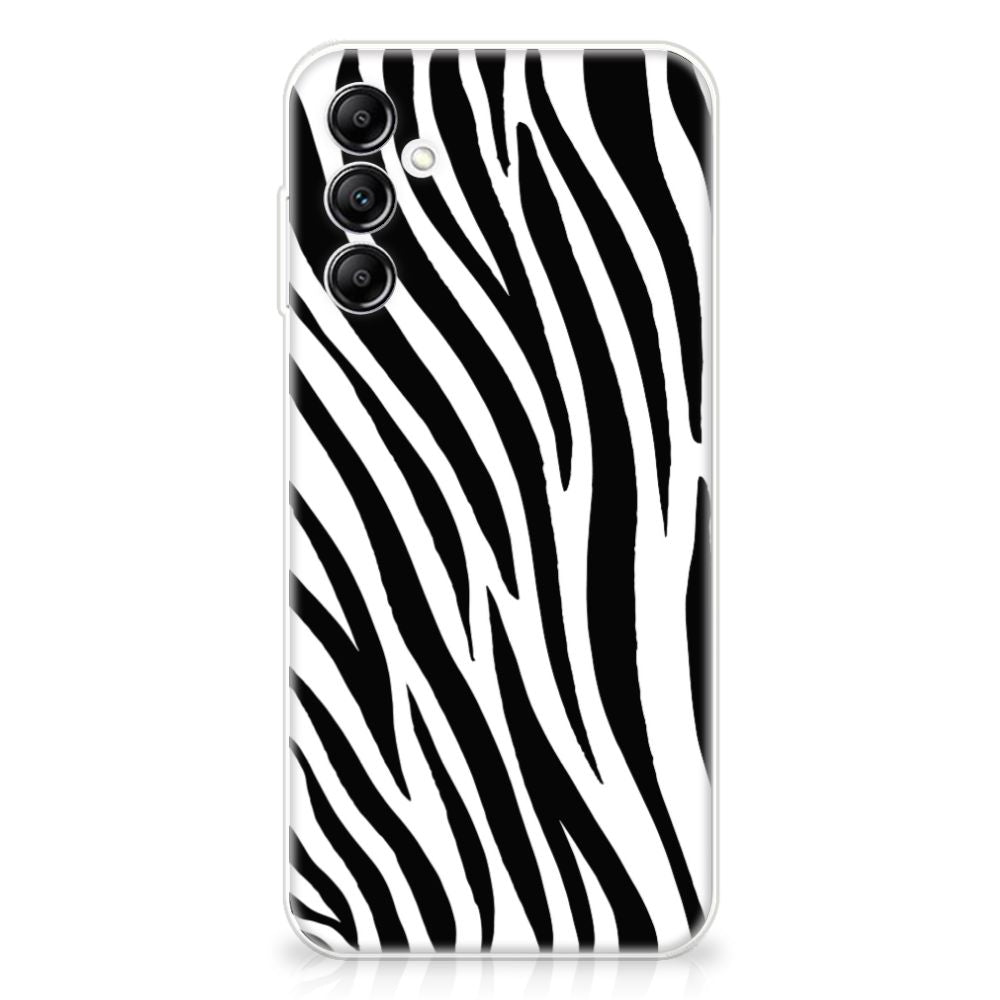 Samsung Galaxy A14 5G TPU Hoesje Zebra met zwarte en witte zebra strepen voor unieke stijl.
