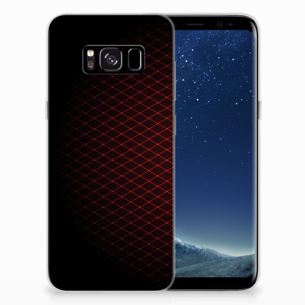 Samsung Galaxy S8 TPU bumper Geruit Rood